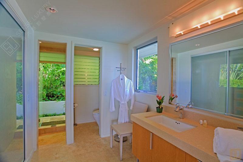 夏威夷欧胡岛天空景致别墅浴室