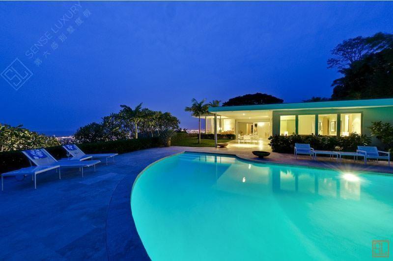 夏威夷欧胡岛天空景致别墅独立泳池