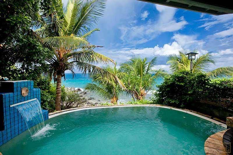 加勒比维京果岛夕阳别墅泳池