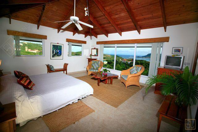 加勒比圣露西亚岛卡达西别墅卧室