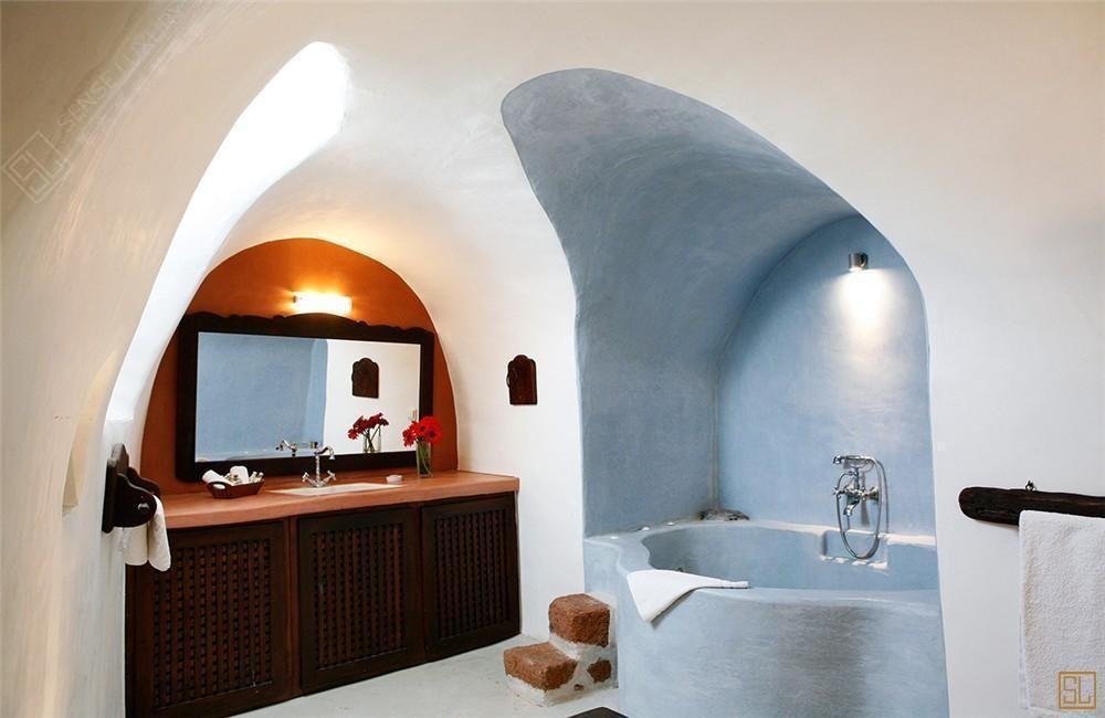 希腊圣托里尼岛西特林别墅浴室