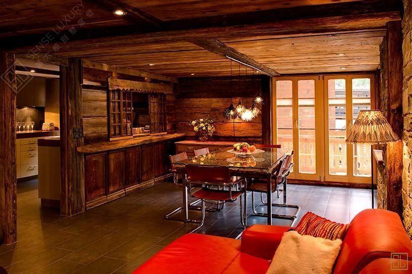 瑞士采尔马特 海蒂公寓雪屋餐厅