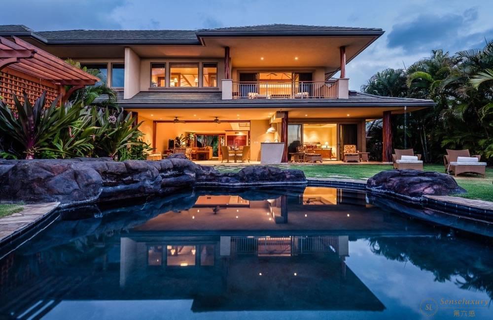 夏威夷大岛马纳拉尼椰树之夏别墅无边泳池