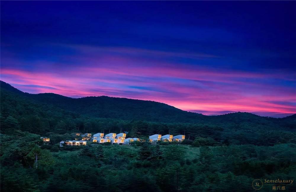 日本富士山星野. 虹夕诺雅. 富士别墅远景