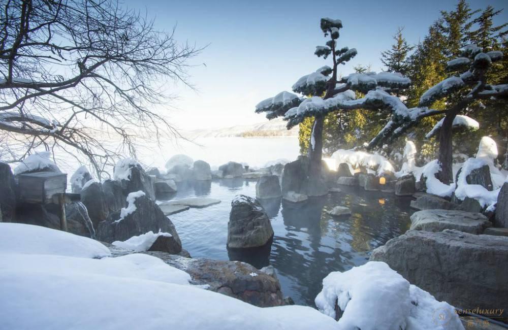 雪景温泉