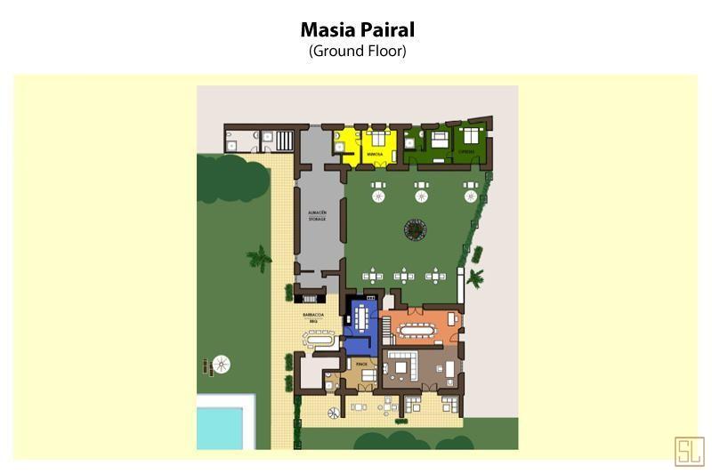 巴塞罗那玛希亚庄园一楼平面图