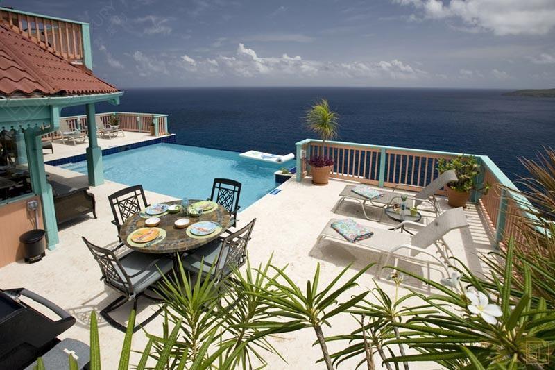 加勒比圣托马斯岛海之彩别墅海景