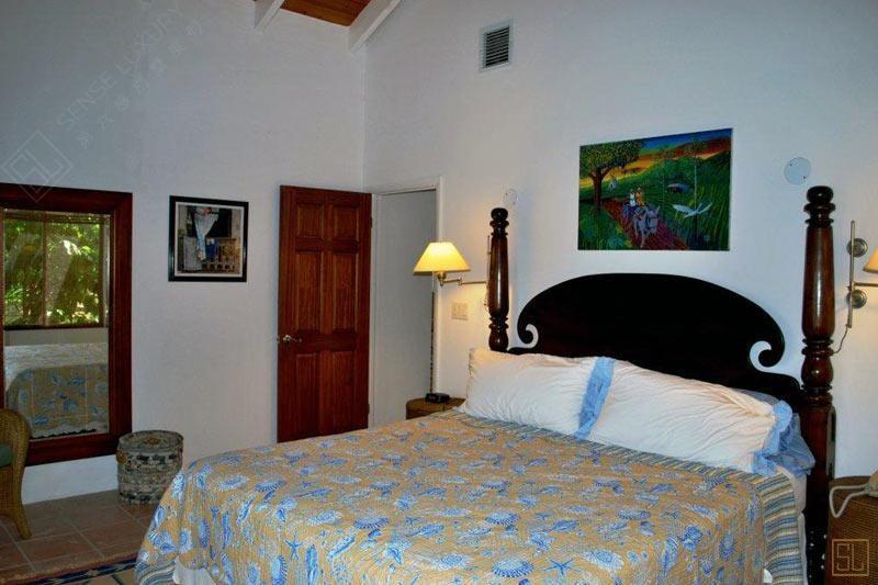 加勒比海圣克鲁斯岛慢摆别墅卧室