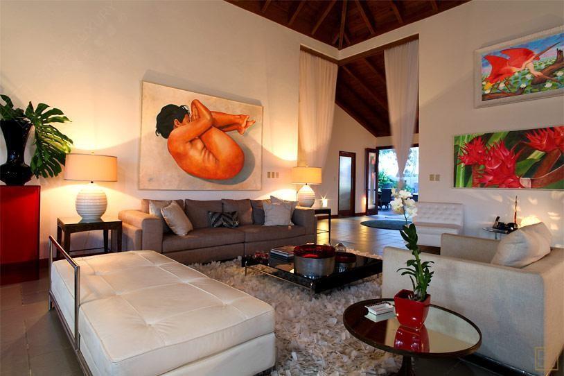 加勒比多米尼加共和国博尼塔别墅客厅