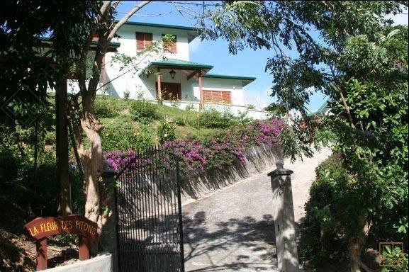 加勒比圣露西亚岛香格里拉芙蓉别墅入口