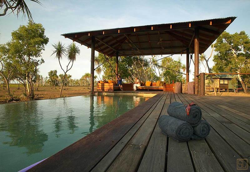澳大利亚北领地巴姆鲁平原豪华露营区独立泳池