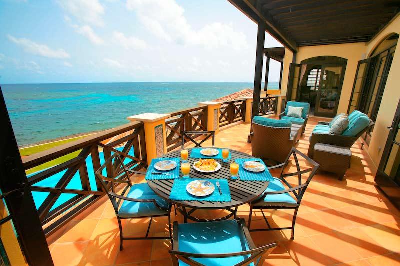 加勒比安圭拉阿马利亚别墅露台餐厅