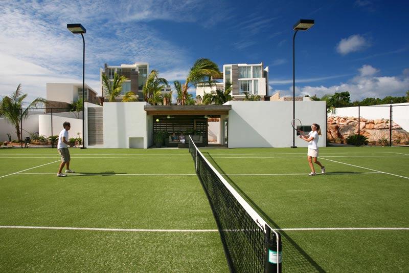 加勒比安圭拉安之北别墅网球场