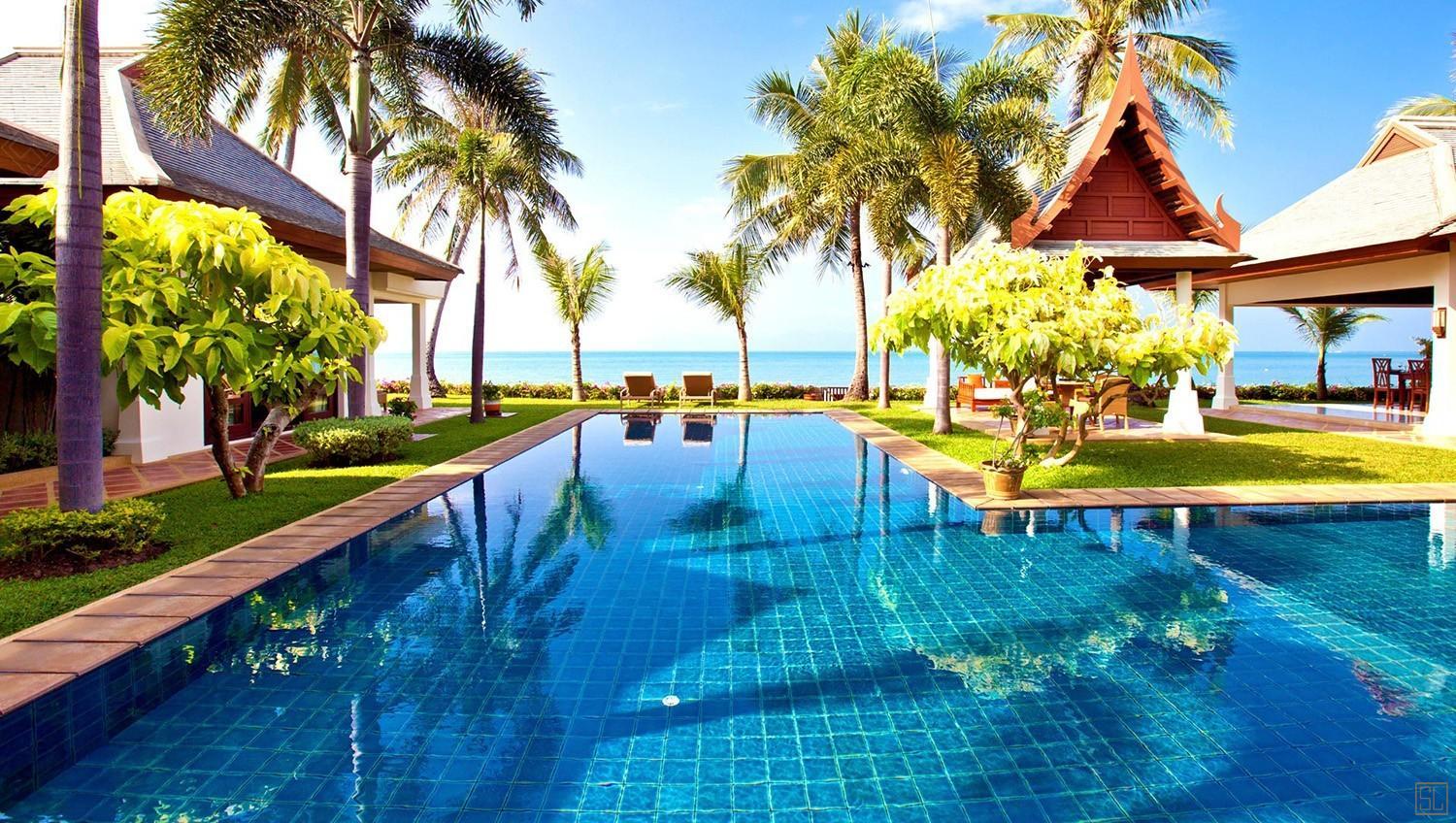 泰国苏梅岛密斯卡湾睡莲别墅独立泳池