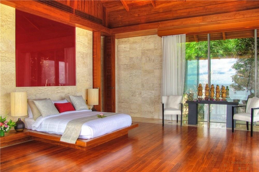 泰国普吉岛自由别墅木床