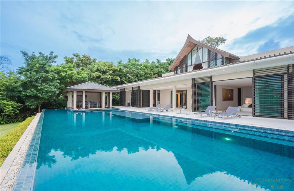 泰国普吉岛涯目海角纳姆沙旺别墅无边泳池