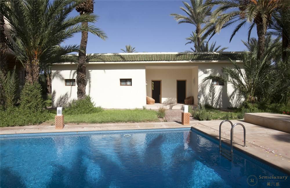 摩洛哥马拉喀什私人庄园游泳池