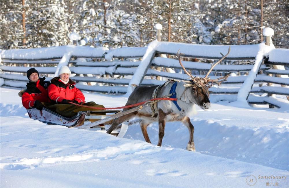 芬兰罗瓦涅米圣诞老人假日度假村雪橇