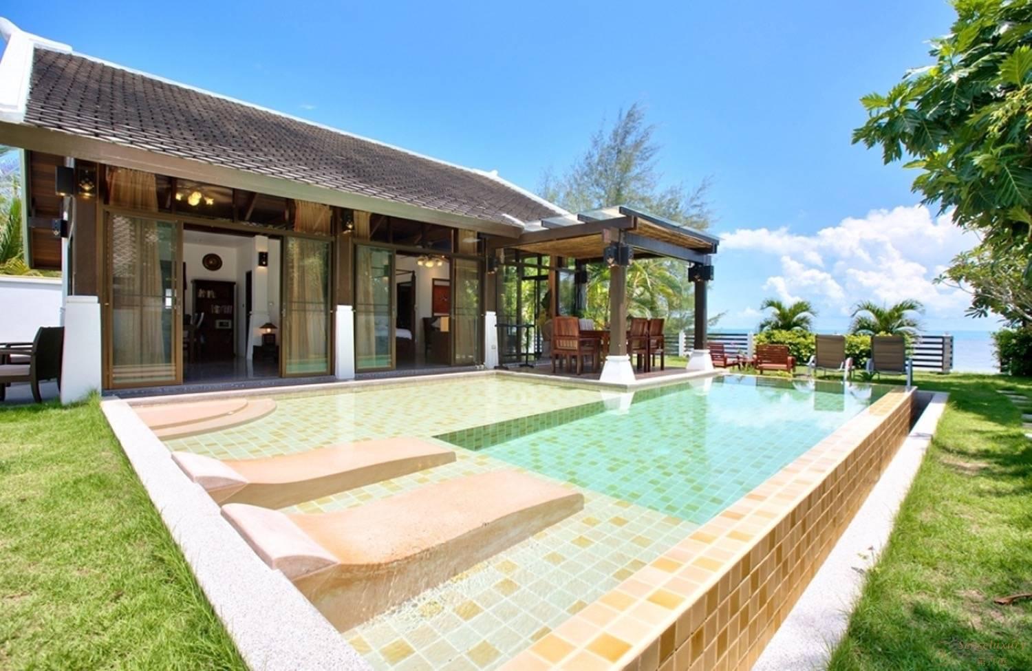 泰国苏梅岛安慕乐海滨别墅独立泳池